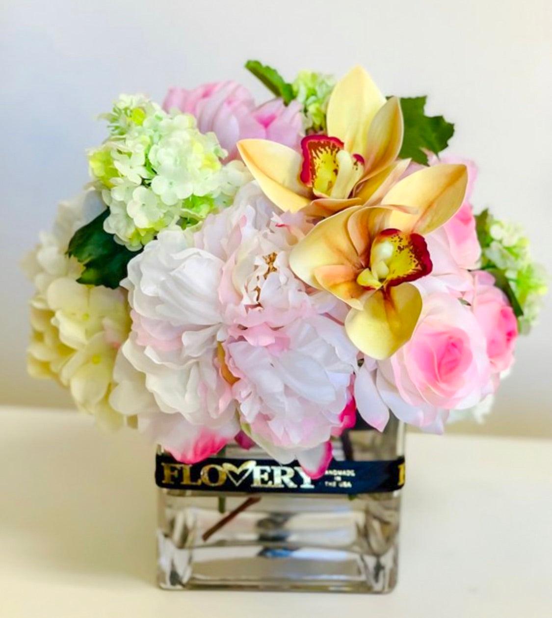 Finest Artificial Flowers Arrangement Mixed Spring Flowers - Flovery Main image