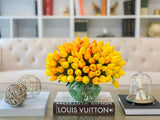 Large 100 Real Touch Tulips Arrangement - Flovery