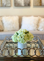 Green Hydrangea Silk Arrangement - Flovery