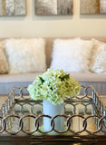 Green Hydrangea Silk Arrangement - Flovery