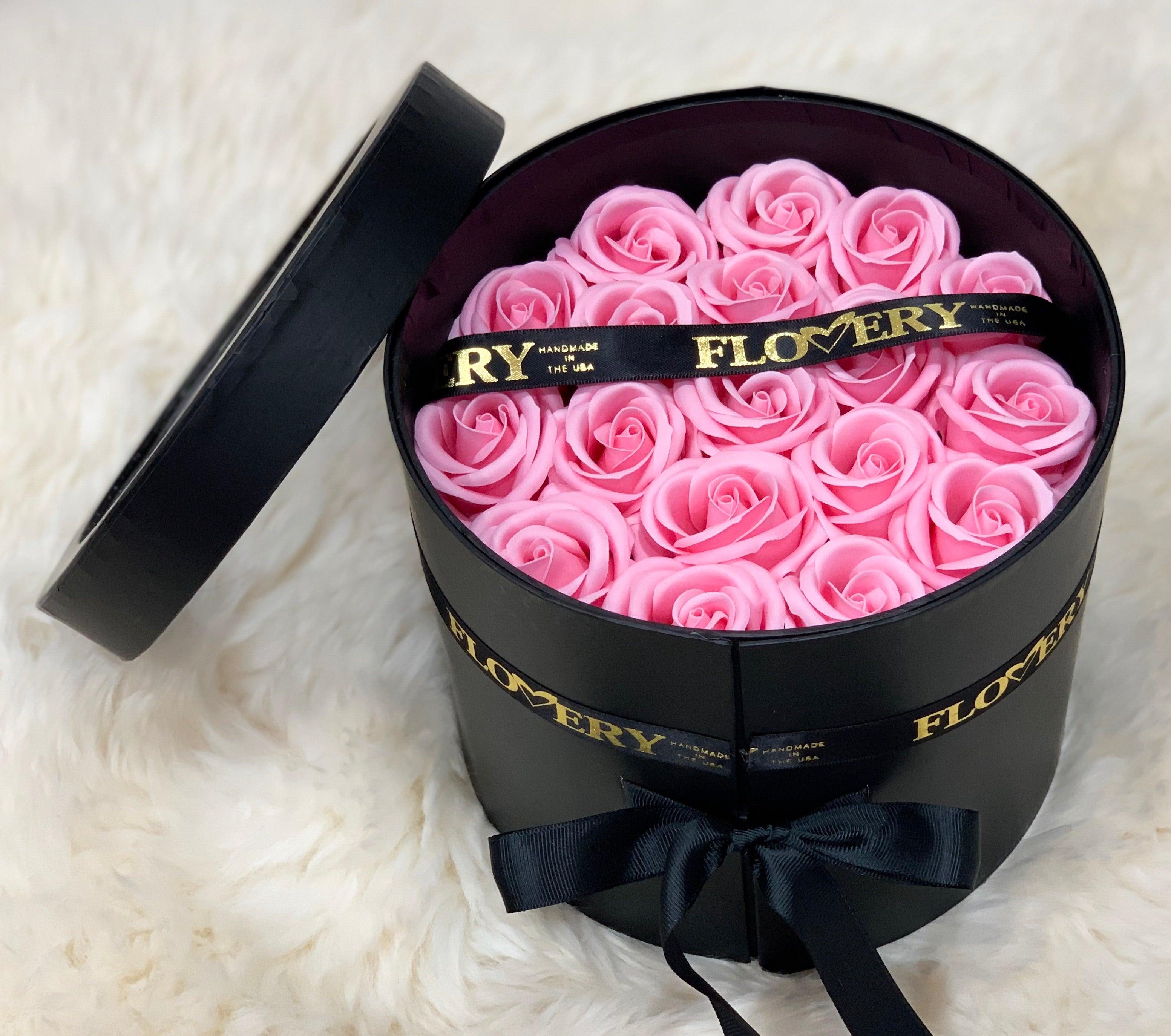 Scented Soap Light Pink Rose In Elegant Double Gift Box - Flovery
