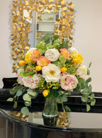 22" Large Real Touch Arrangement Rose Peony Tulip - Flovery
