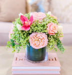 Real Touch Austin Rose Garden Arrangement - Flovery