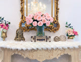 18" Large Real Touch Centerpiece-Pink Centerpiece-Dinning Room Centerpiece -Artificial Flower-Faux Floral Arrangement-Large Size Austin Rose - Flovery