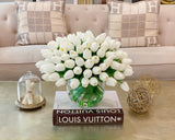 Large 100 Real Touch Tulips Arrangement - Flovery