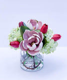 Purple Magnolia Flower Arrangement - Flovery