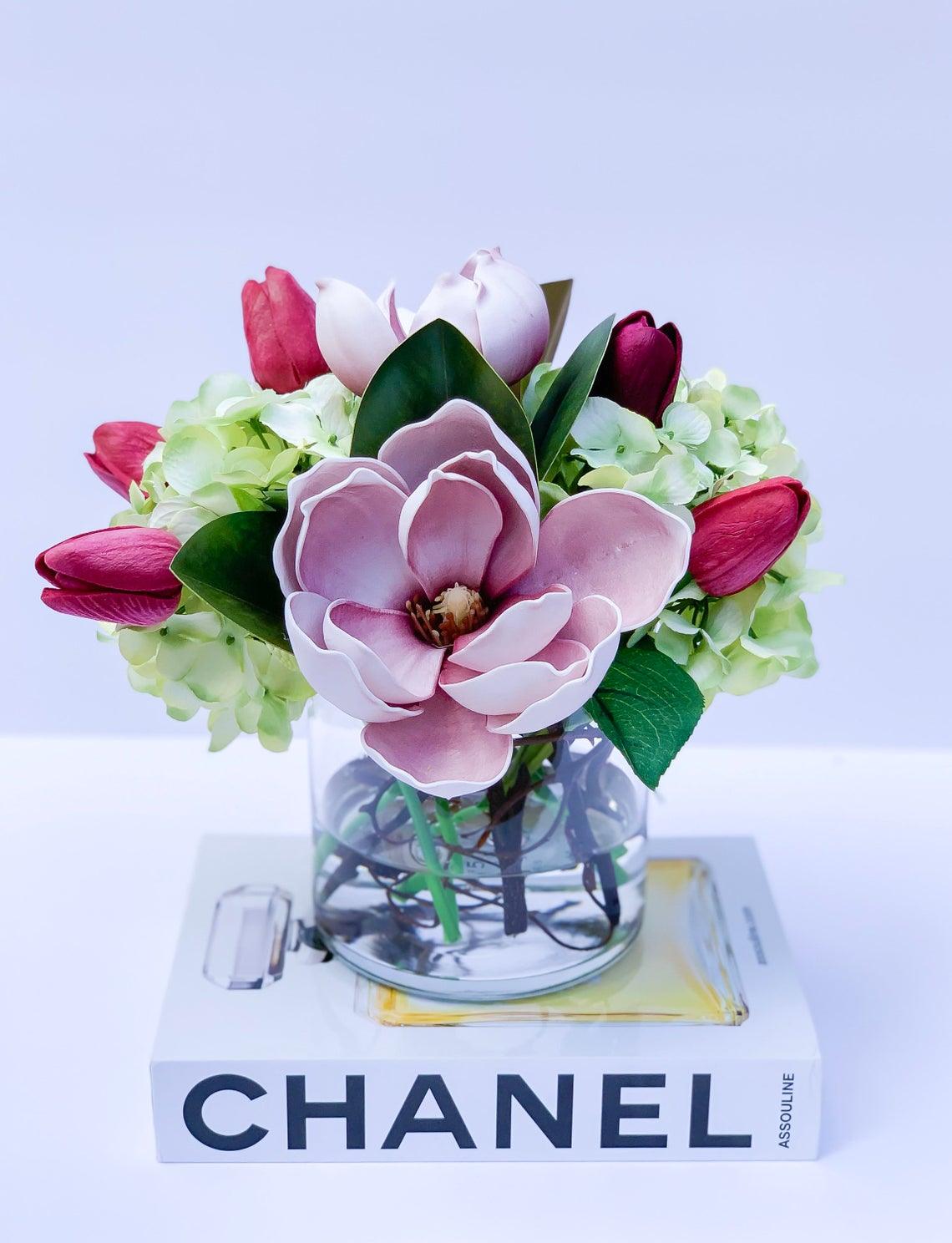 Purple Magnolia Flower Arrangement - Flovery